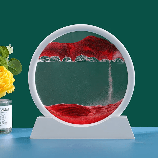Ampulheta Decorativa Moderna de Areia ColorSand de Mesa | Henry