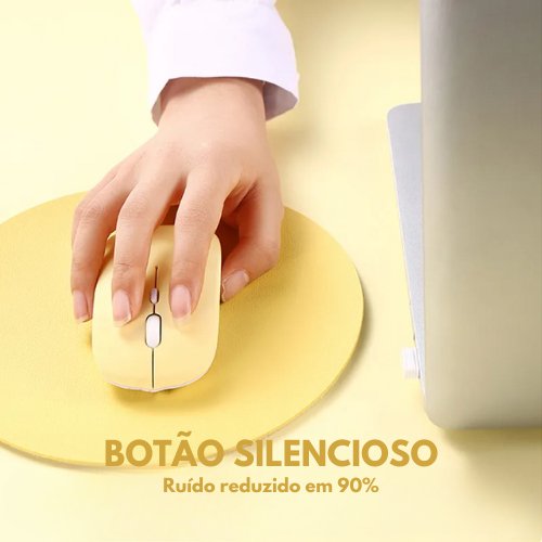Mouse Bluetooth Sem Fio Portátil para Laptop, Tablet e Celular | Henry