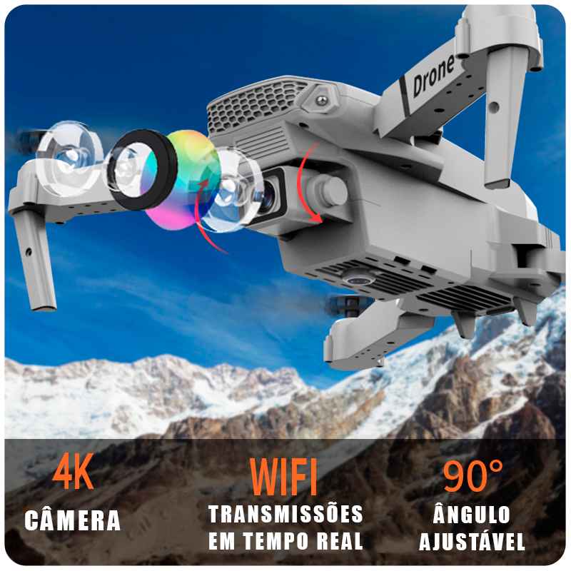 Drone Profissional Wifi / Zangão 4k - 1080p | Henry