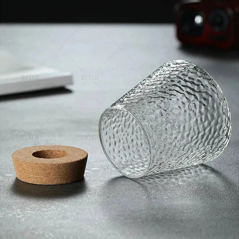 Vaso de Flores de Vidro Transparente - Estilo Vulcânico | Henry