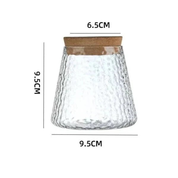 Vaso de Flores de Vidro Transparente - Estilo Vulcânico | Henry