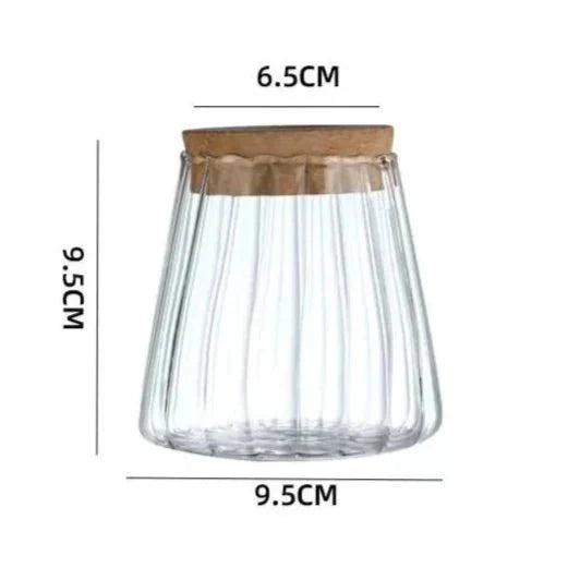 Vaso de Flores de Vidro Transparente - Estilo Vulcânico | Henry