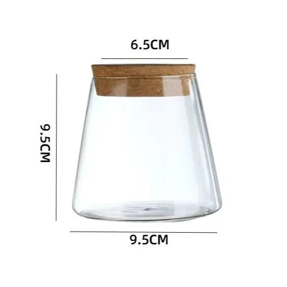 Vaso de Flores de Vidro Transparente - Estilo Vulcânico | Henry