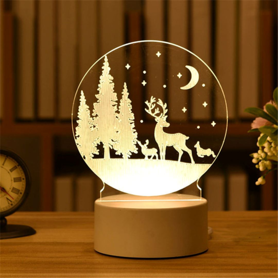Luminária Premium Decoração para Natal com 4 Estilos Diferentes - LOJAS HENRY SHOP