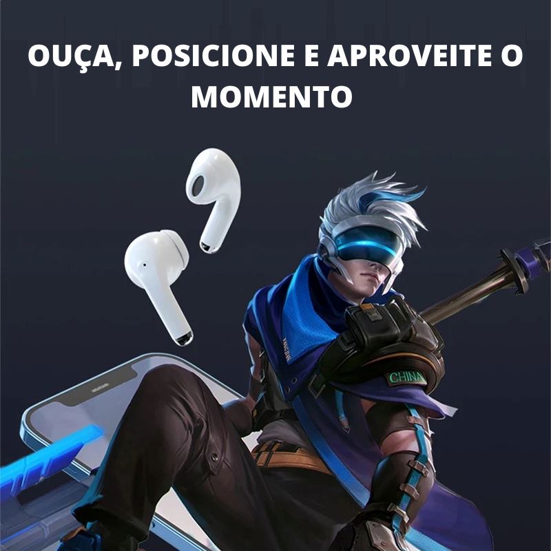 Fone de Ouvido Lenovo LP40 Pro Original com Cancelamento de Ruído - LOJAS HENRY SHOP