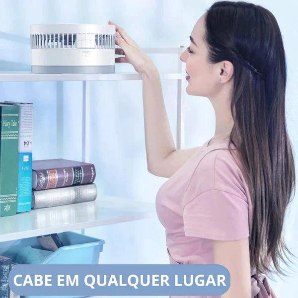 Ventilador Portátil - Power Fresh Silencioso Inteligente Com Controle Remoto - LOJAS HENRY SHOP